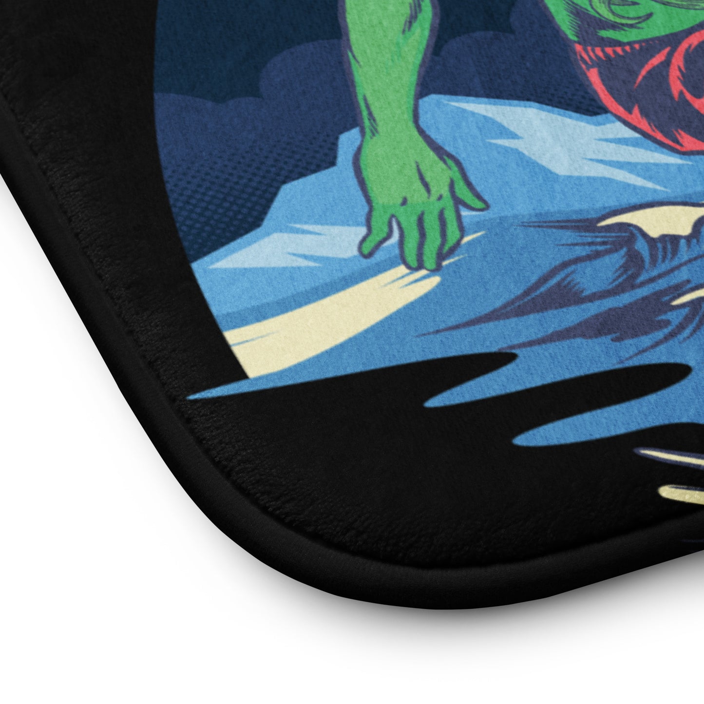 Innsmouth Surfing Lovecraft Memory foam bath mat