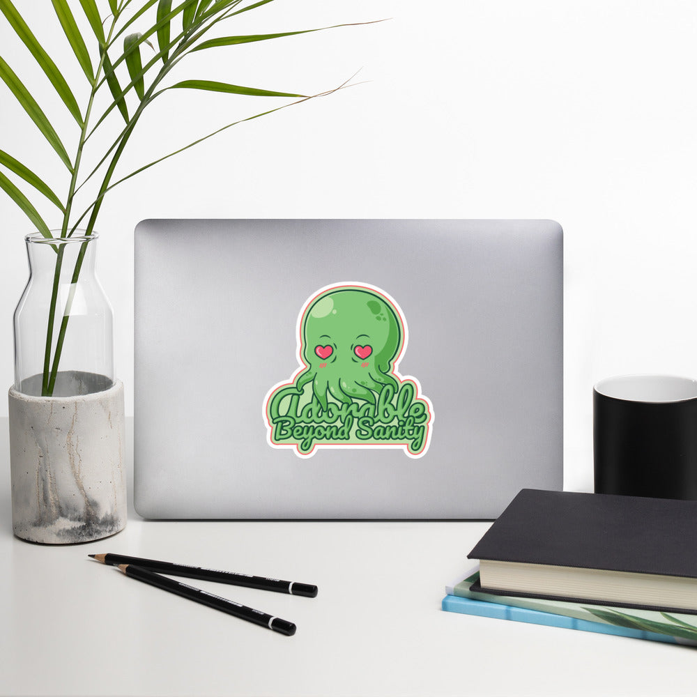 Kawaii Cthulhu Blasenfreie Aufkleber