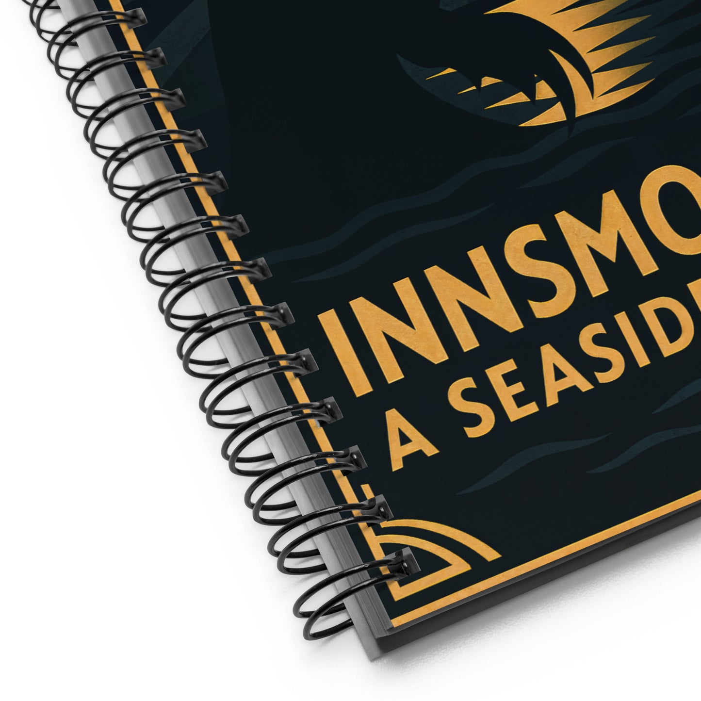 Innsmouth au clair de lune – Un voyage Art déco vers l'inconnu Cahier à spirale
