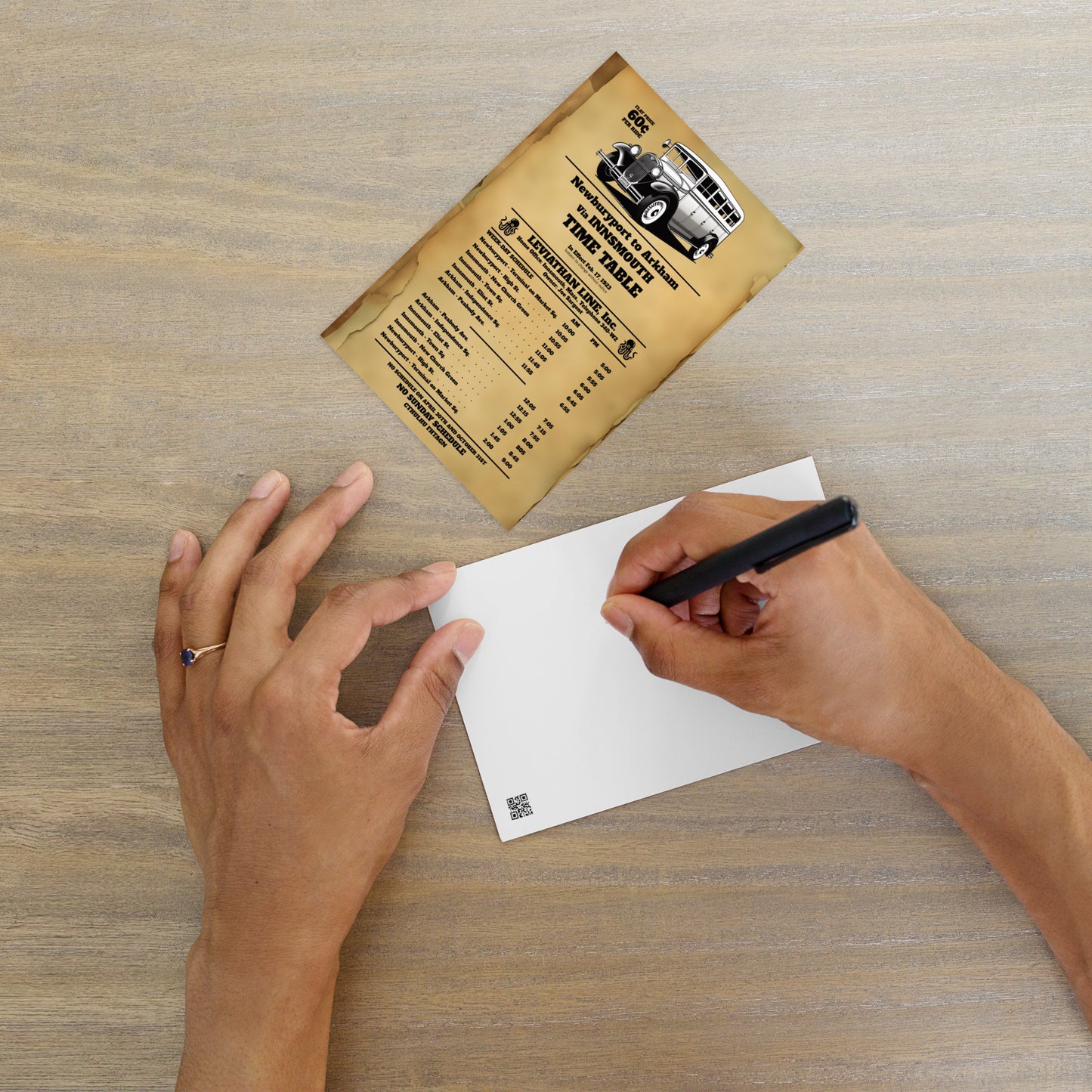 Innsmouth Busfahrplan Joe Sargent Standard Postkarte