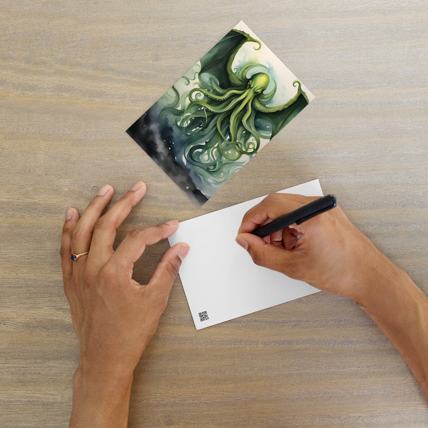 Cthulhu Aquarellmalerei Standard Postkarte