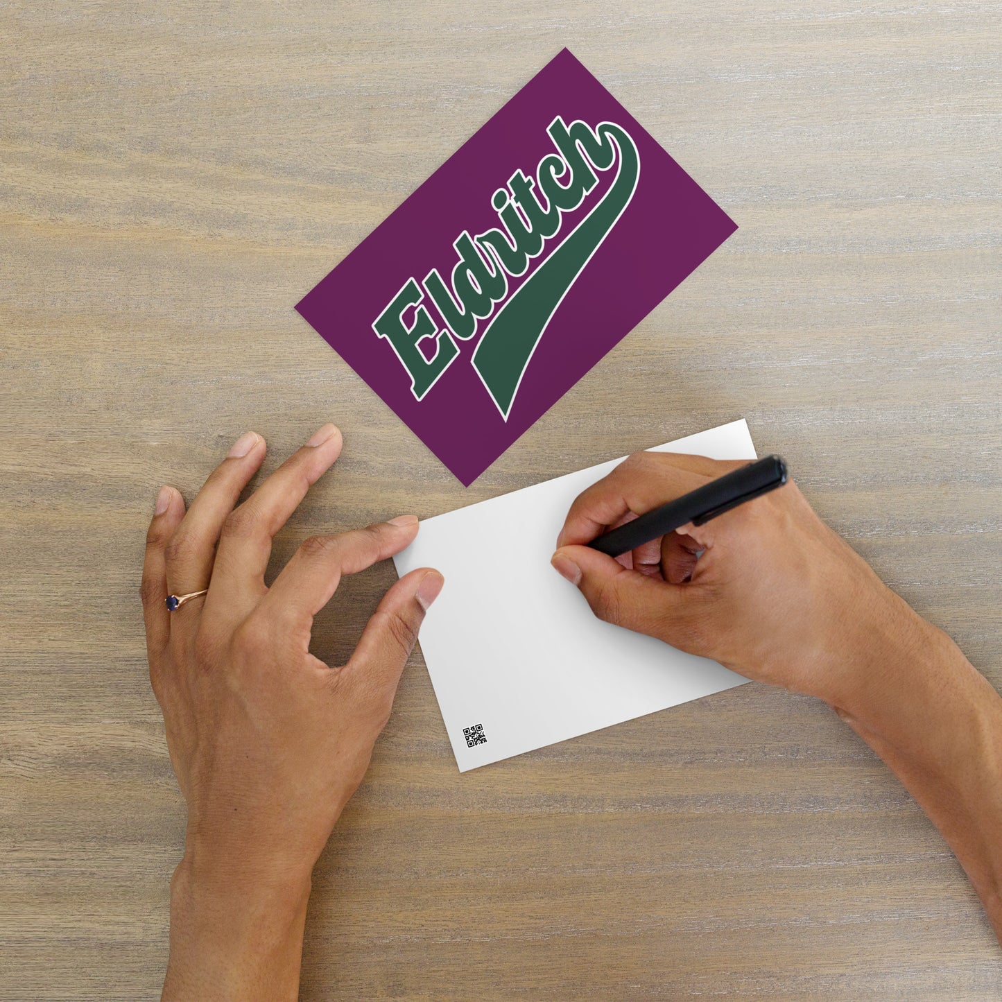 Eldritch League Script – Vintage Lovecraftian Lettering Standard Postcard