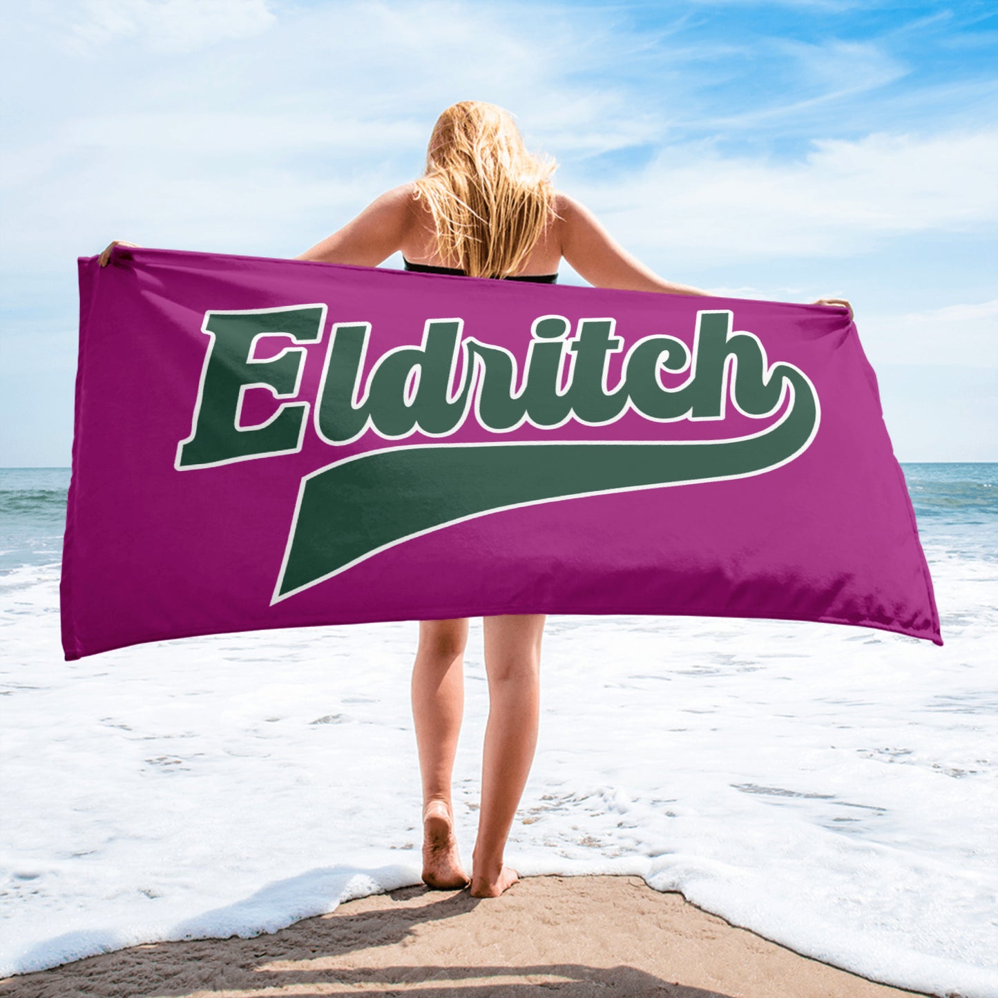 Eldritch League Script – Vintage Lovecraftian Lettering Towel