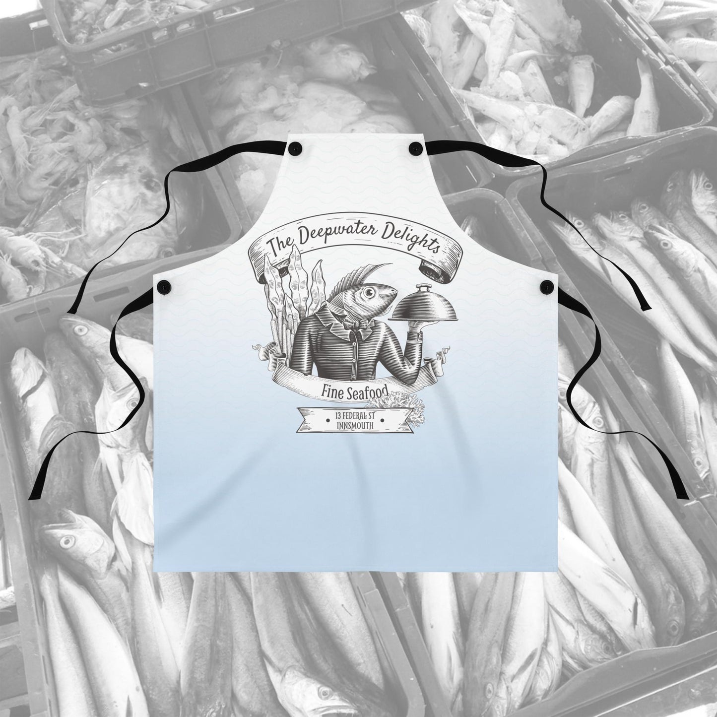 Tablier du restaurant de fruits de mer Innsmouth Lovecraft