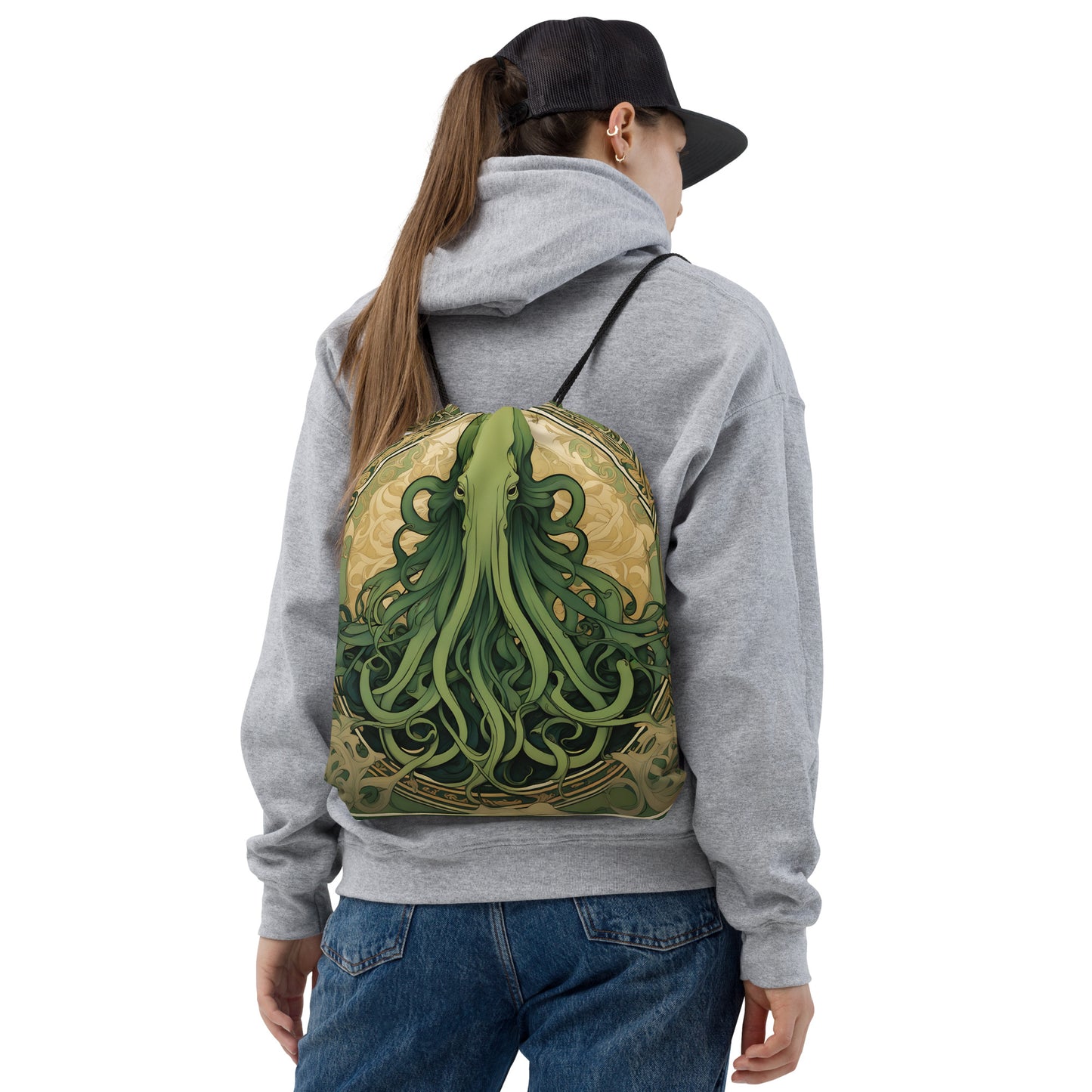 Cthulhu Art Nouveau Mochila con cordón