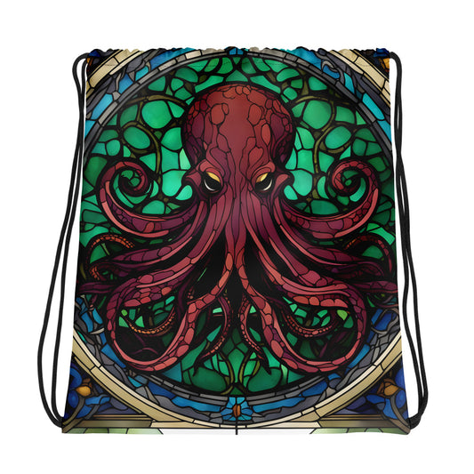 Sac à cordon vitrail Cthulhu