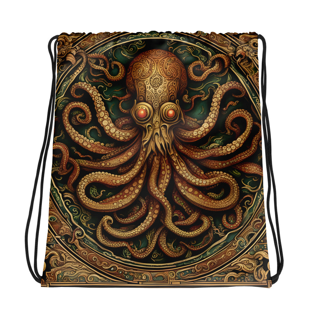 Cthulhu Mesoamerican Codex Drawstring bag