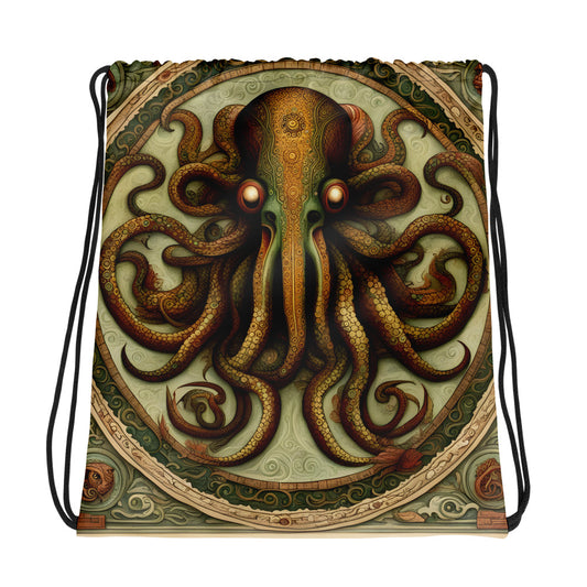 Códice Mesoamericano de Cthulhu Mochila con cordón