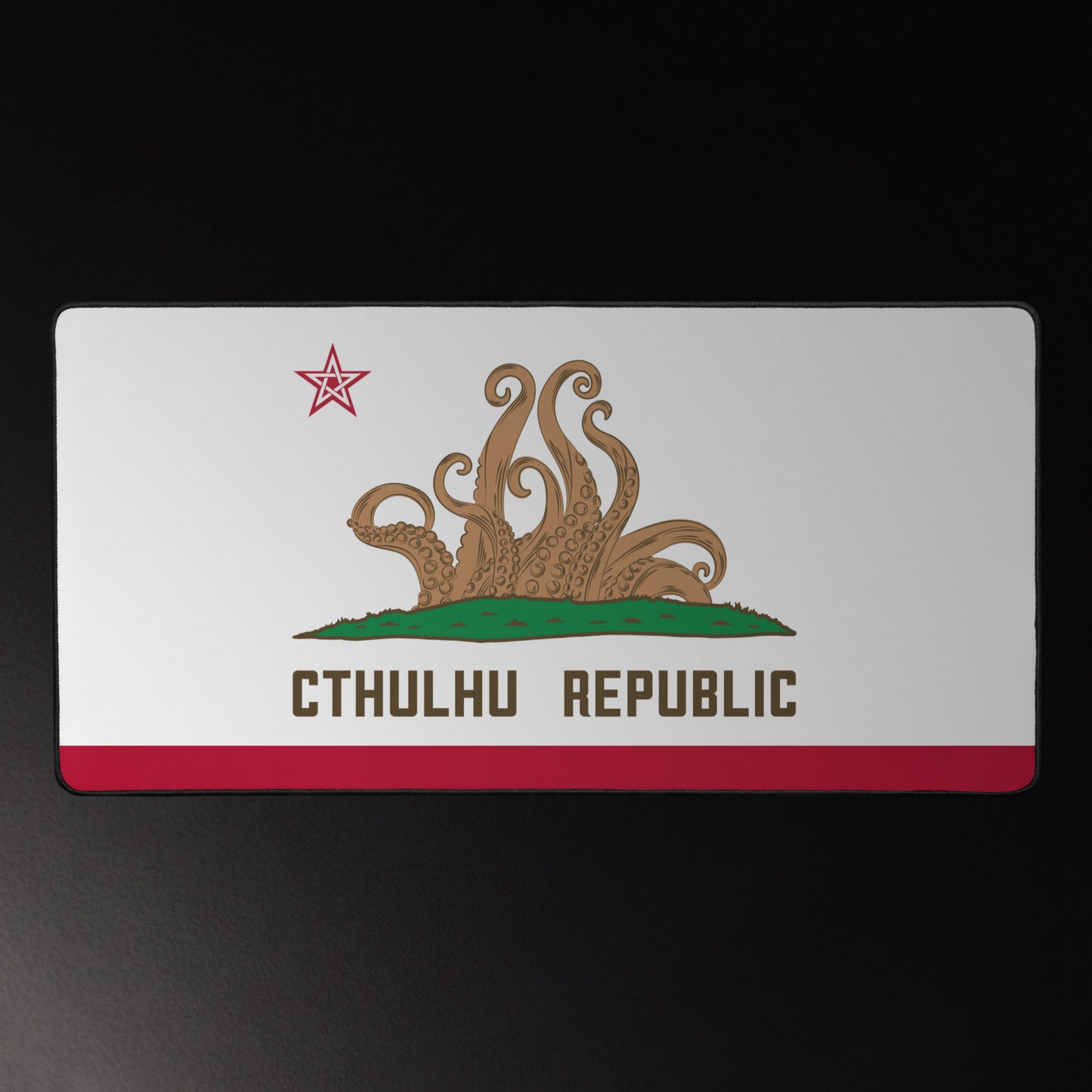 Tapete de escritorio Lovecraft con la bandera de California de la República de Cthulhu