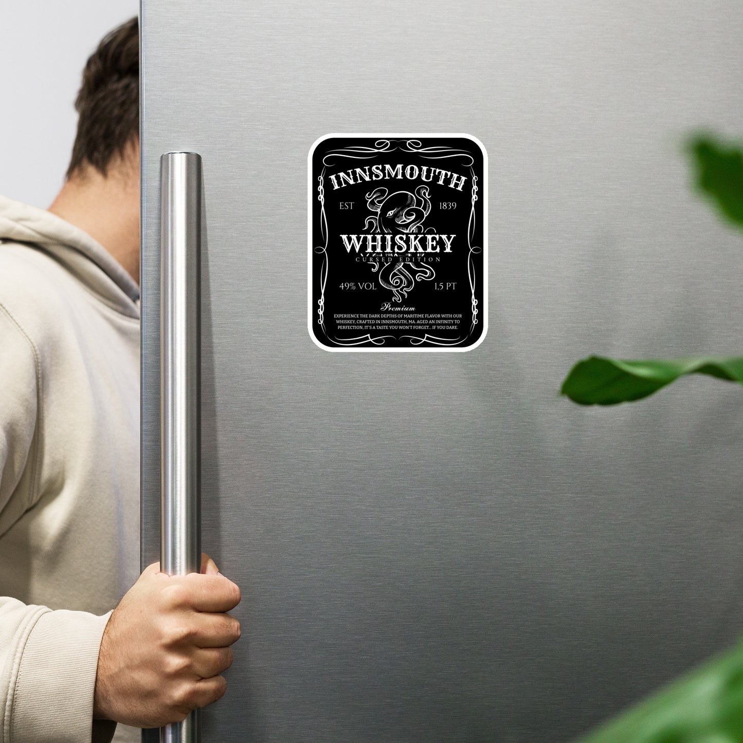 Innsmouth Whisky Label Lovecraft Magnet