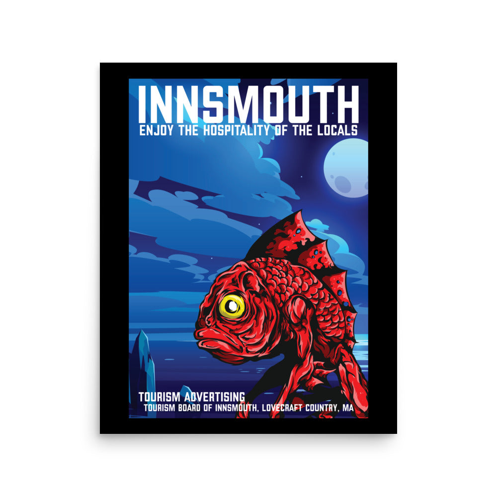 Affiche de voyage vintage d'Innsmouth, Lovecraft Poster