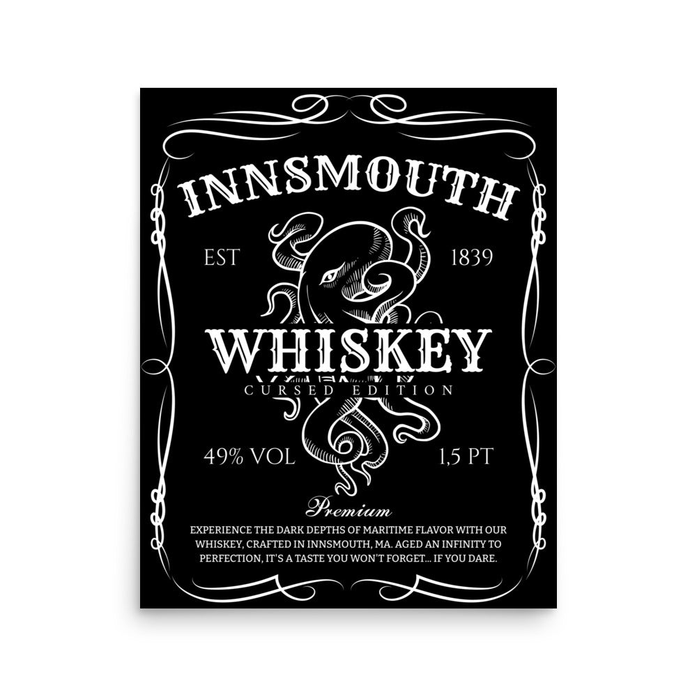 Innsmouth Whiskey Label Lovecraft Poster