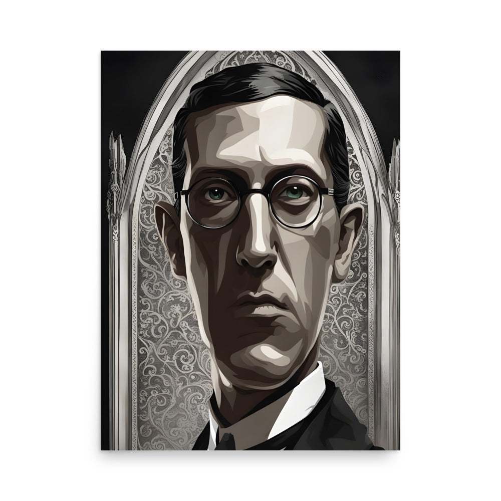 Portrait gothique de Lovecraft Poster