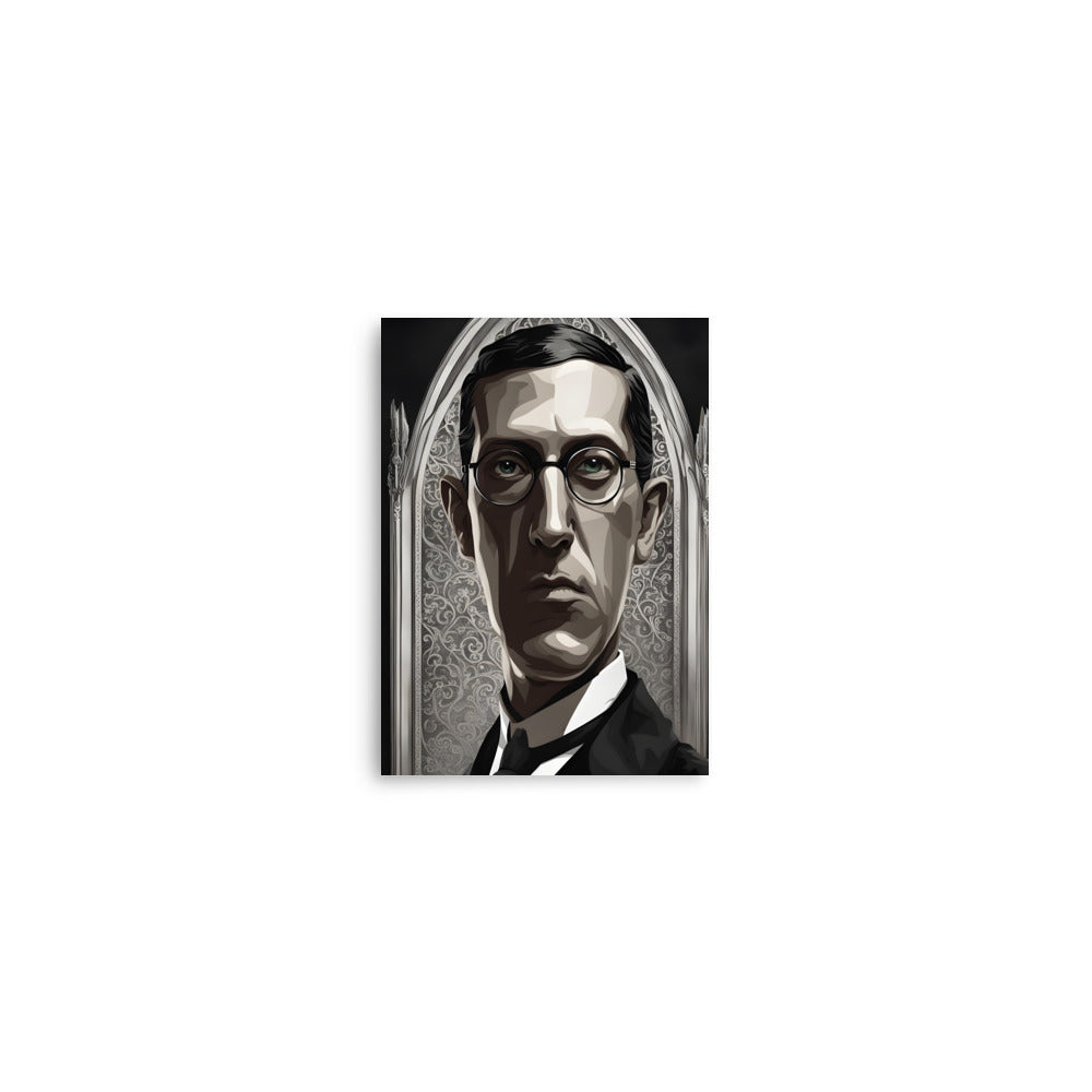 Portrait gothique de Lovecraft Poster