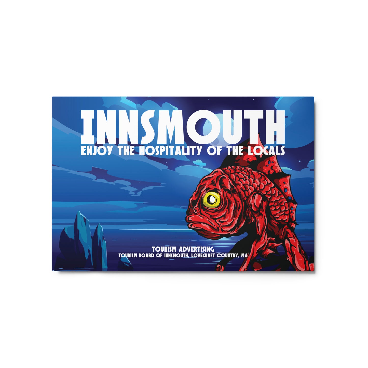 Póster de viaje vintage de Innsmouth Lovecraft Cuadros metálicos