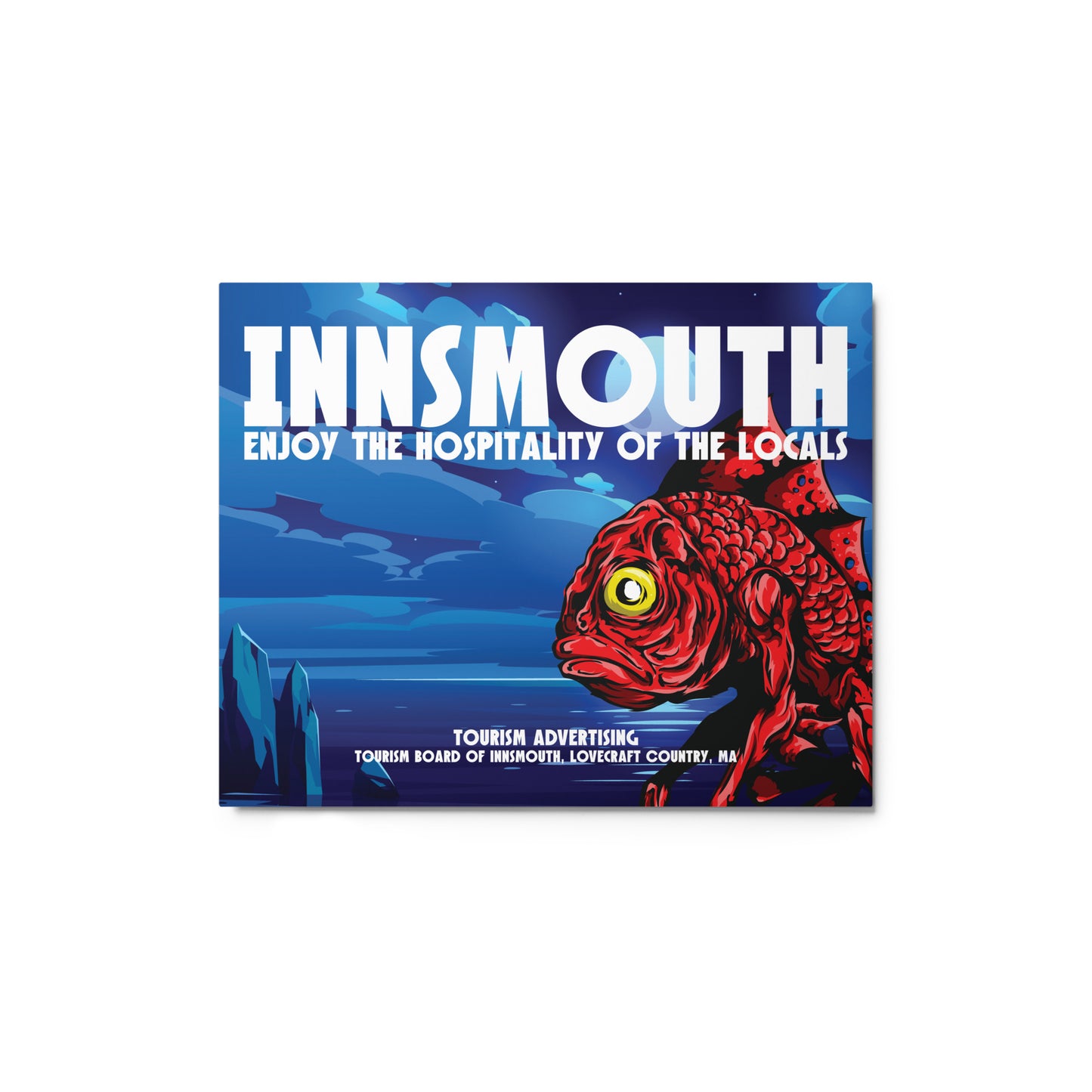 Póster de viaje vintage de Innsmouth Lovecraft Cuadros metálicos