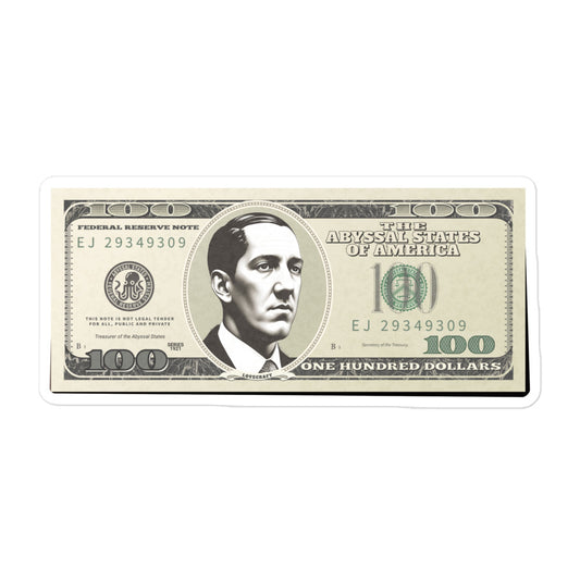 Autocollants sans bulles Lovecraft Dollar