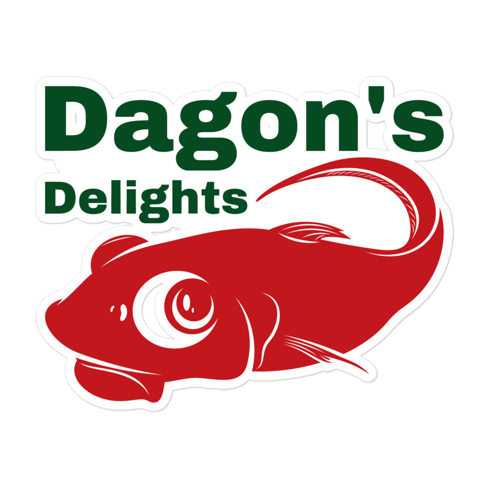 Dagon's Delights Seafood Bubble-free stickers