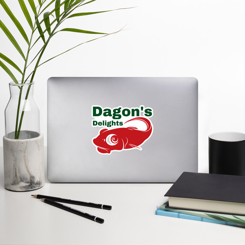 Dagon's Delights Seafood Bubble-free stickers