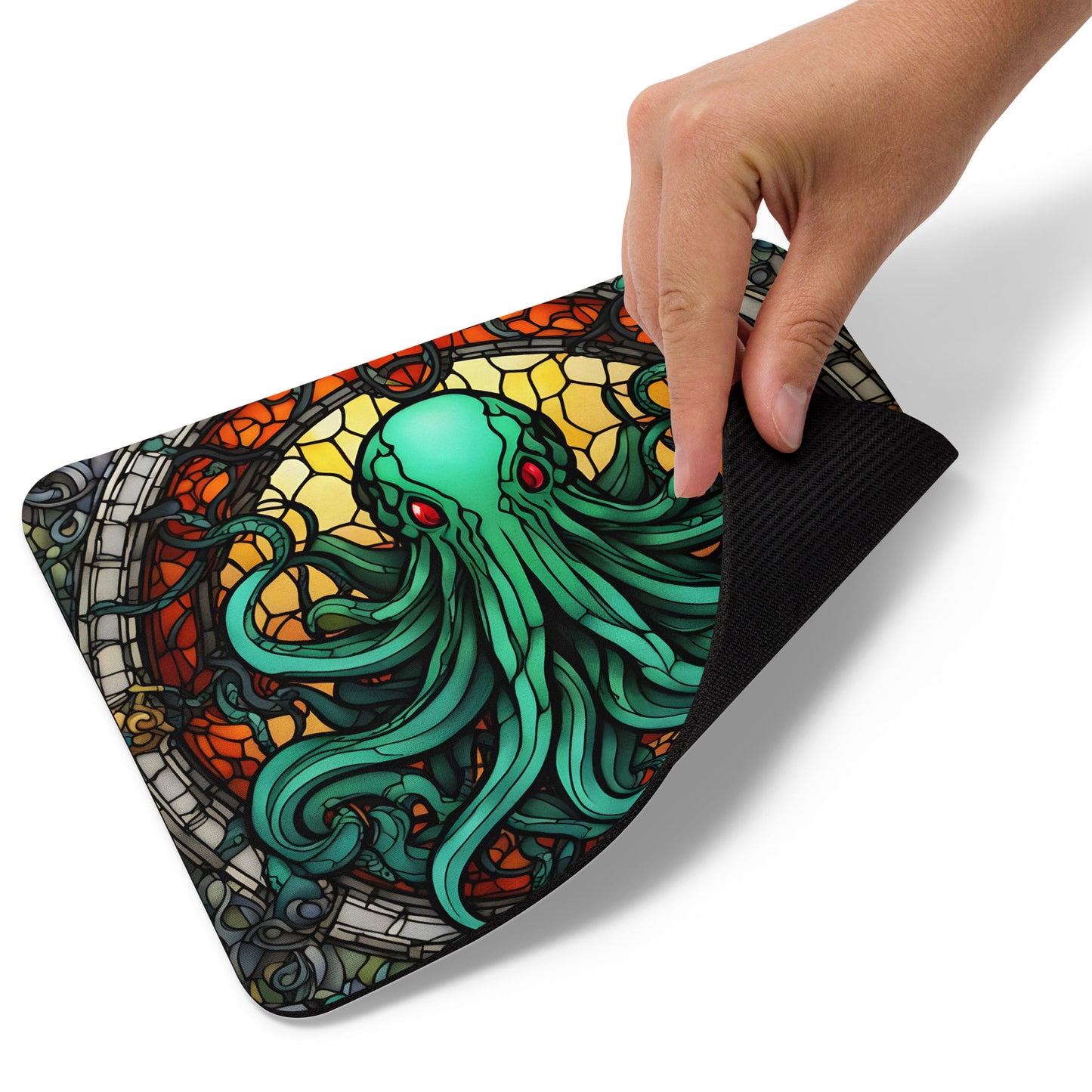 Tapis de souris Vitrail de Cthulhu