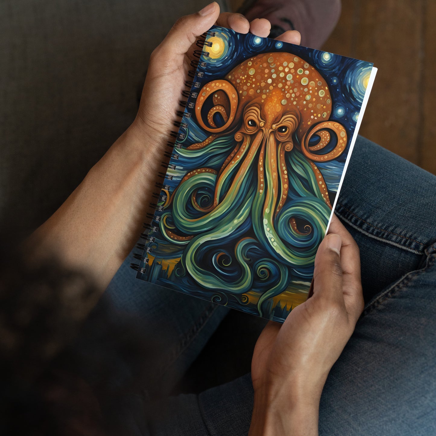 Cthulhu Post-Impressionism Spiral notebook