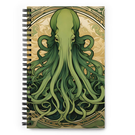 Cthulhu Art Nouveau Spiral notebook