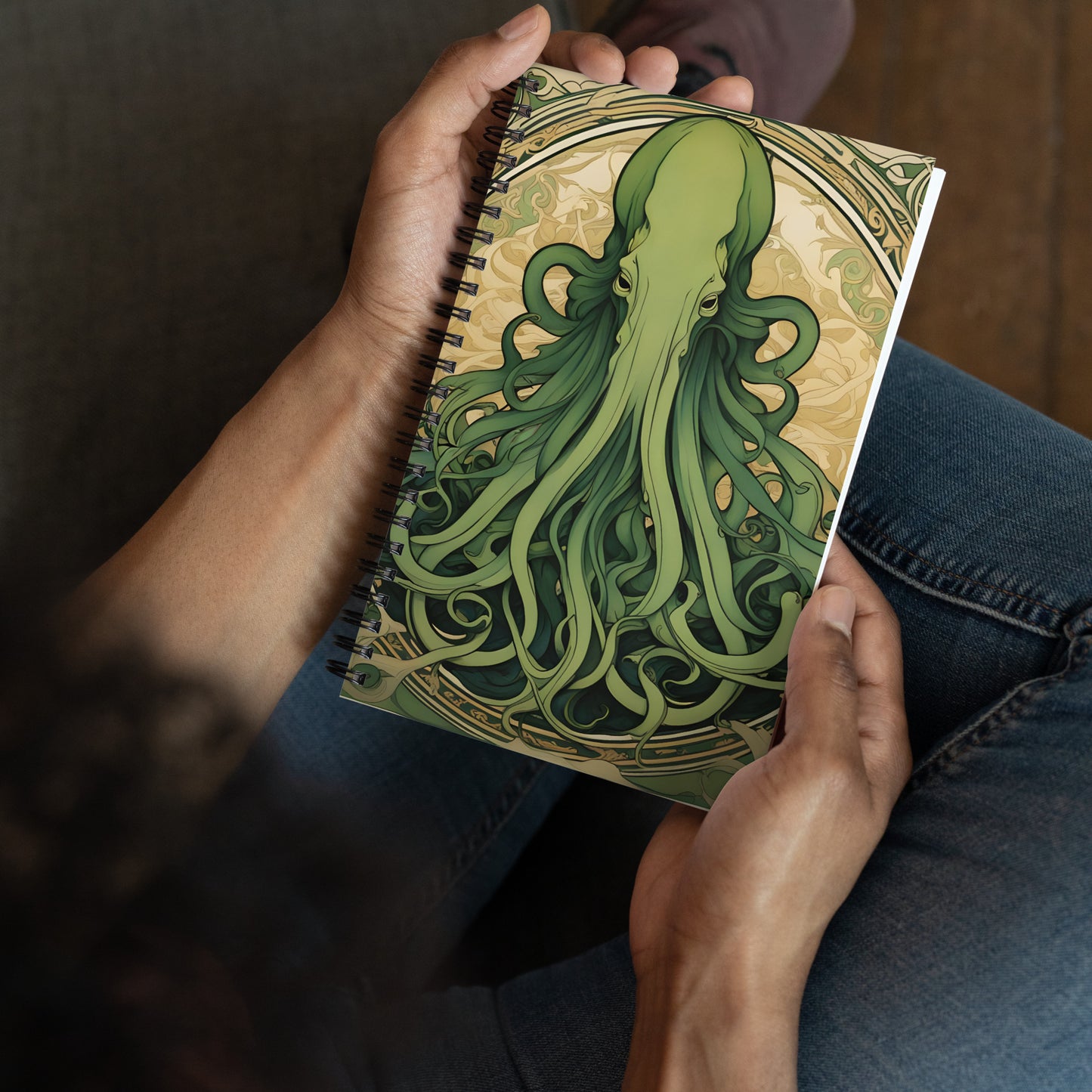 Cthulhu Art Nouveau Spiral notebook