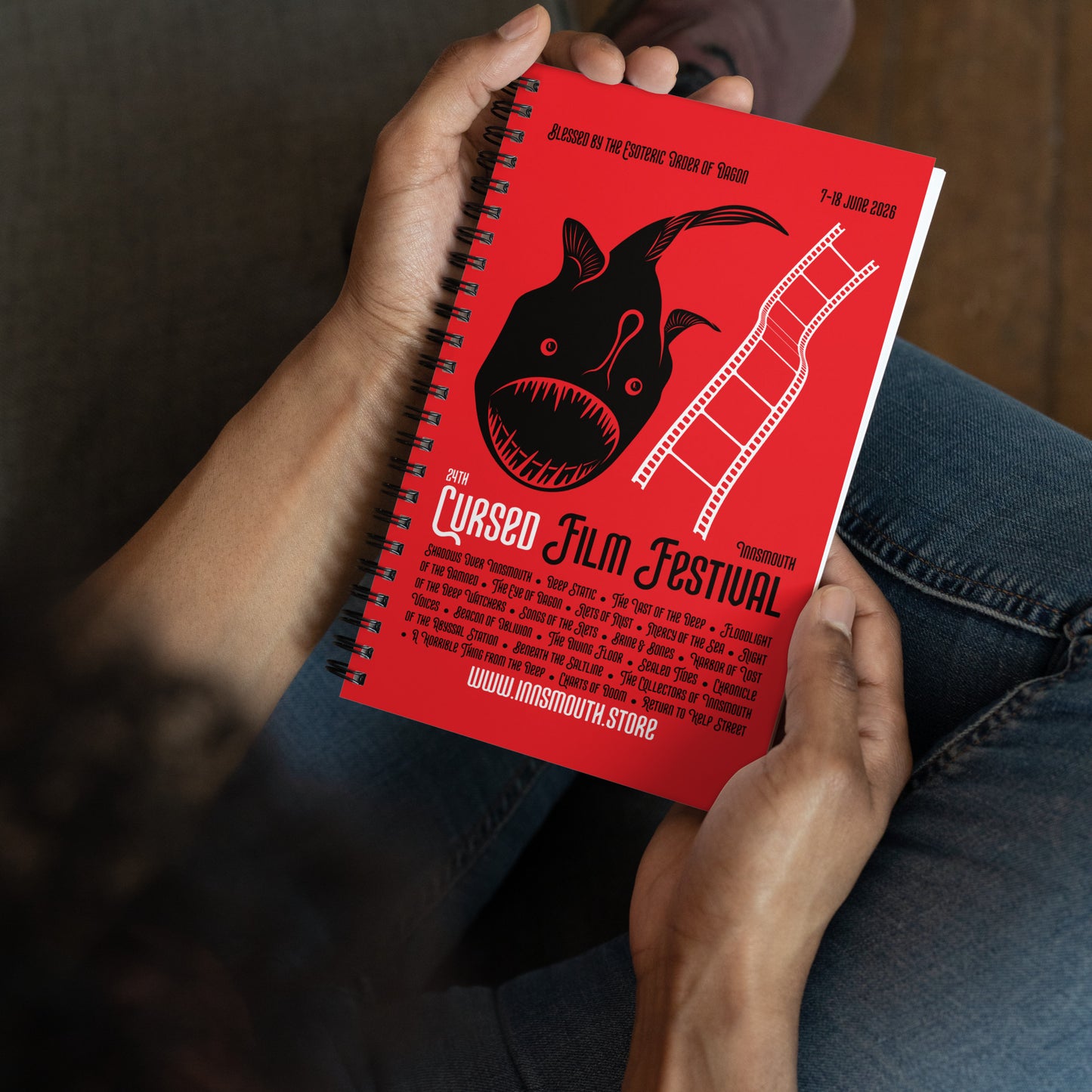24th Cursed Film Festival — Innsmouth Spiral notebook