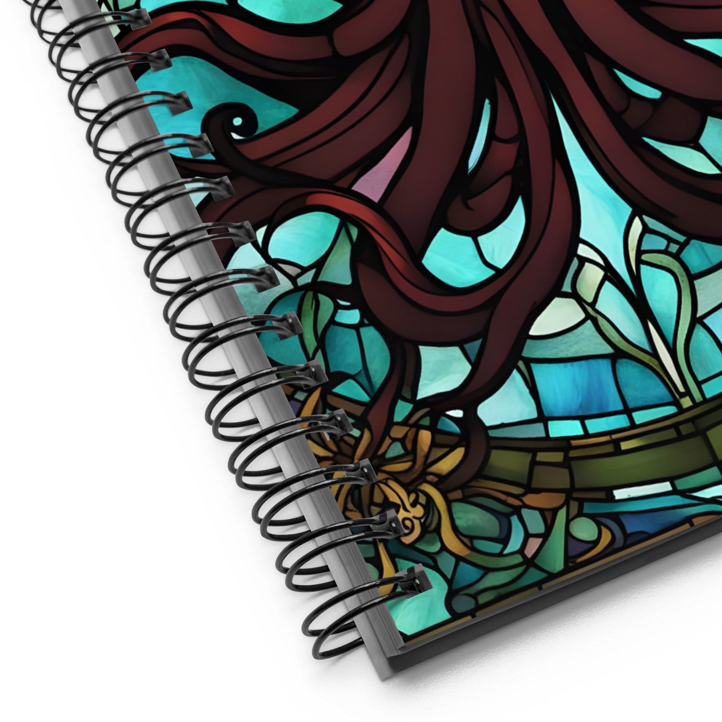 Cthulhu Stained Glass Spiral notebook