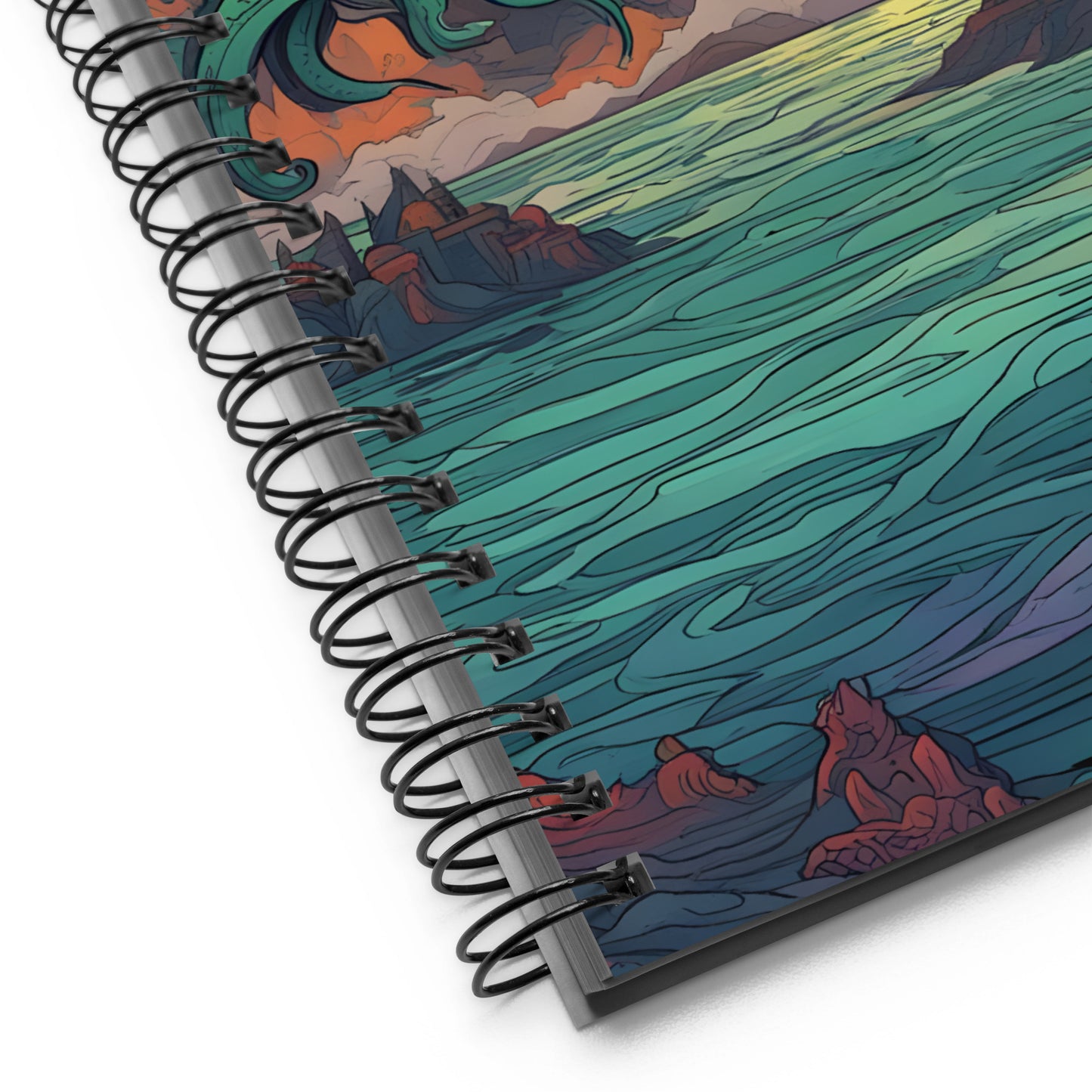 Cthulhu Mystical Symbolism Spiral notebook