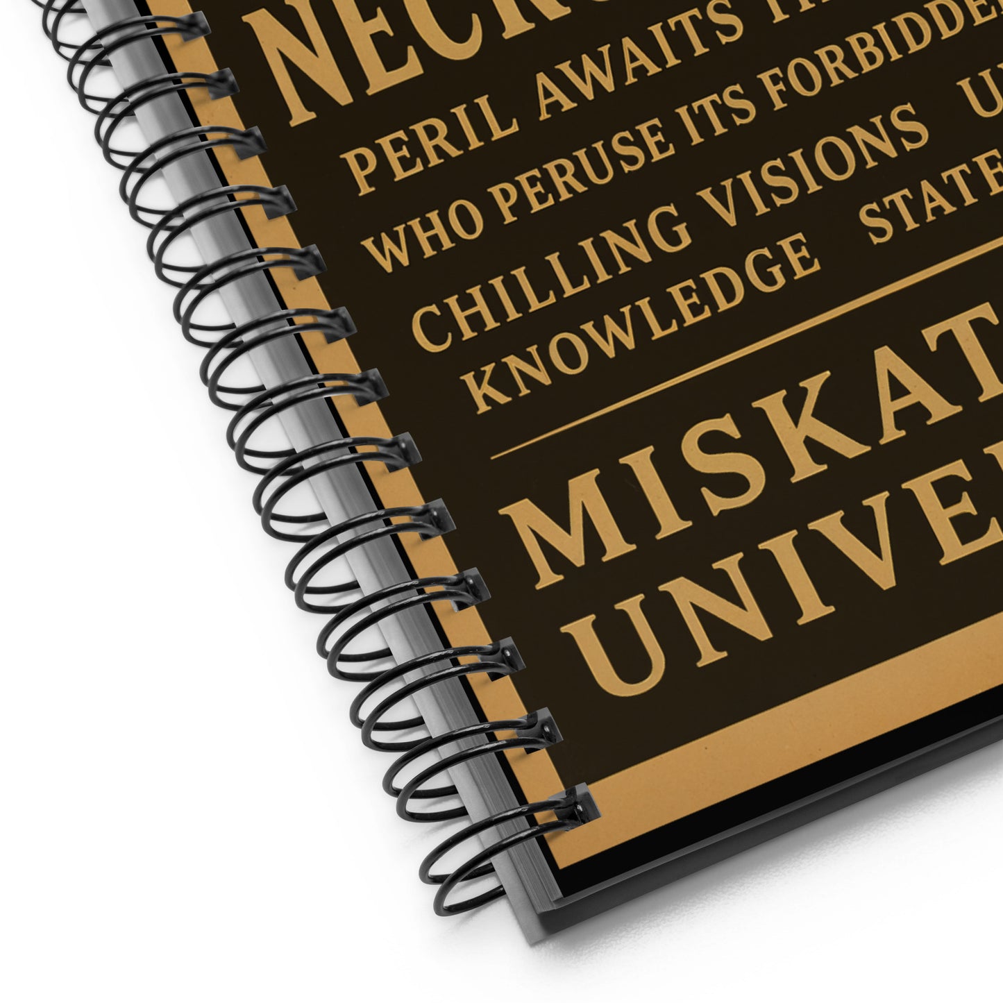 Necronomicon – Precautionary Banned by Miskatonic University Spiral notebook