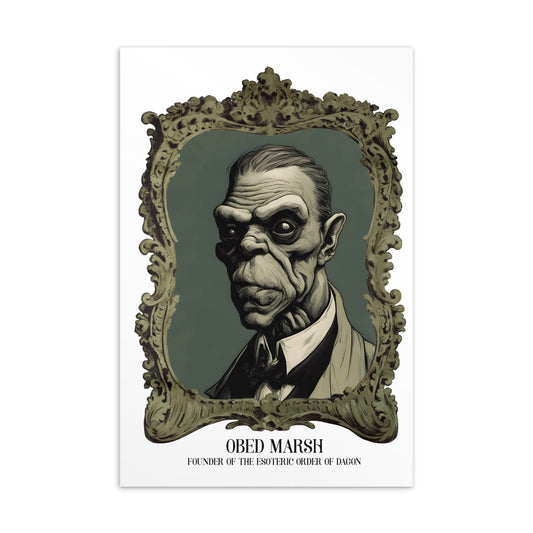 Obed Marsh Founder of the Esoteric Order of Dagon Standard Postcard