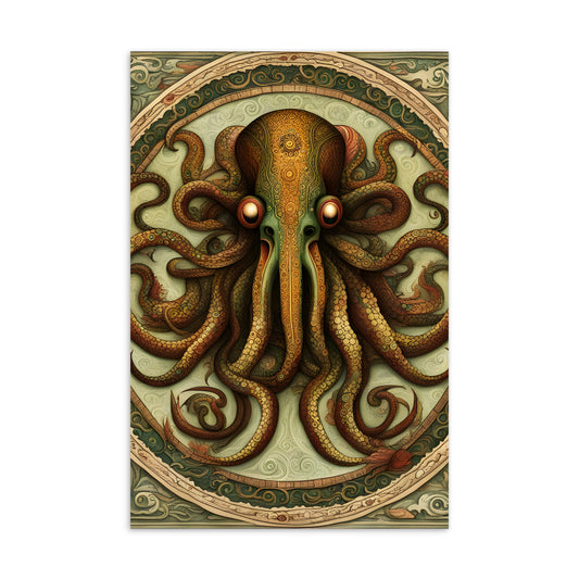 Cthulhu Mesoamerican Codex Standard Postcard