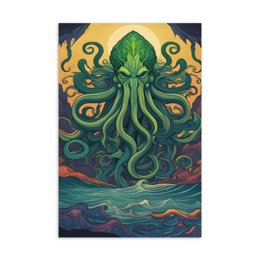 Carte postale standard du symbolisme mystique de Cthulhu