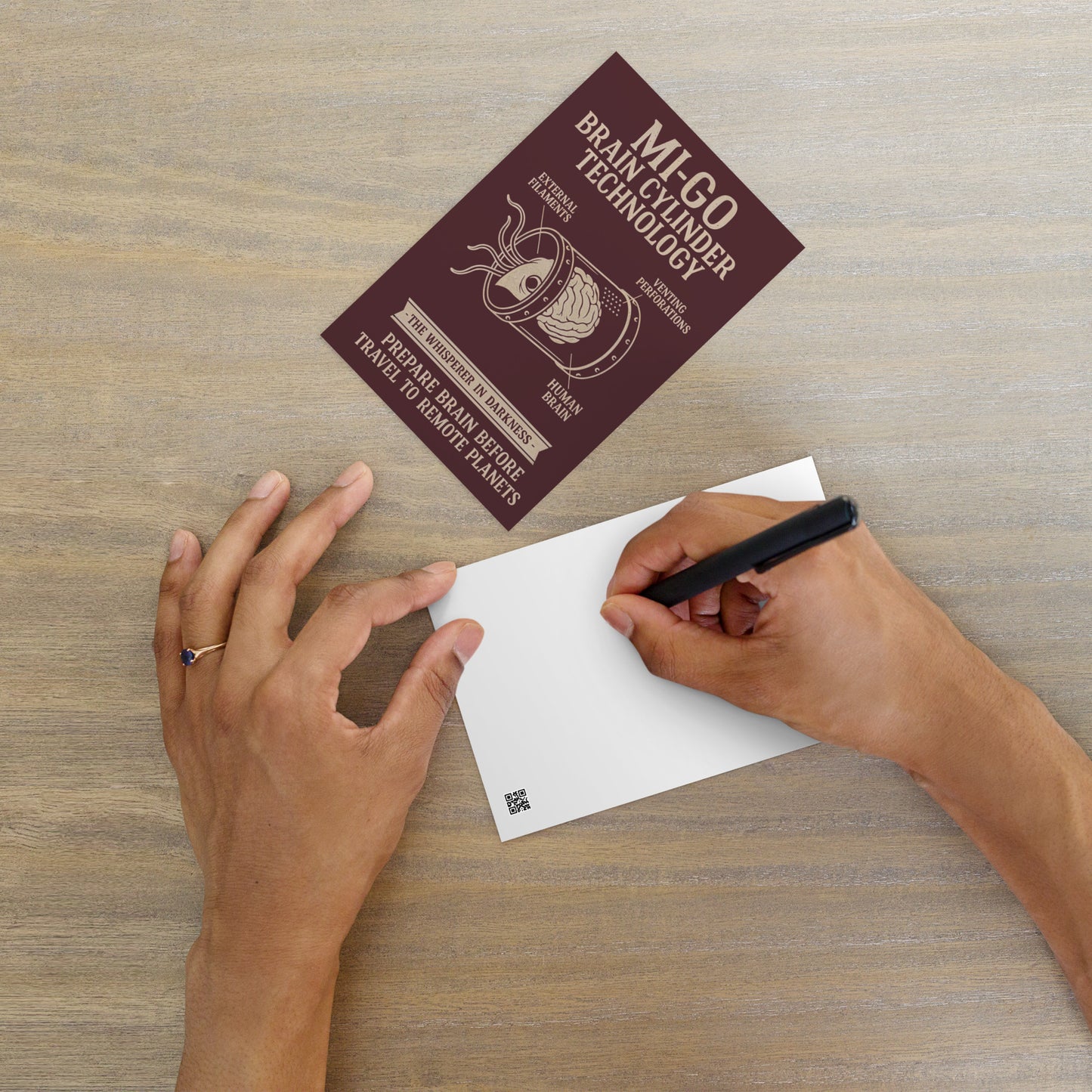 Appareil de déguisement Mi-Go – Plan technique de la carte postale standard Whisperer Files