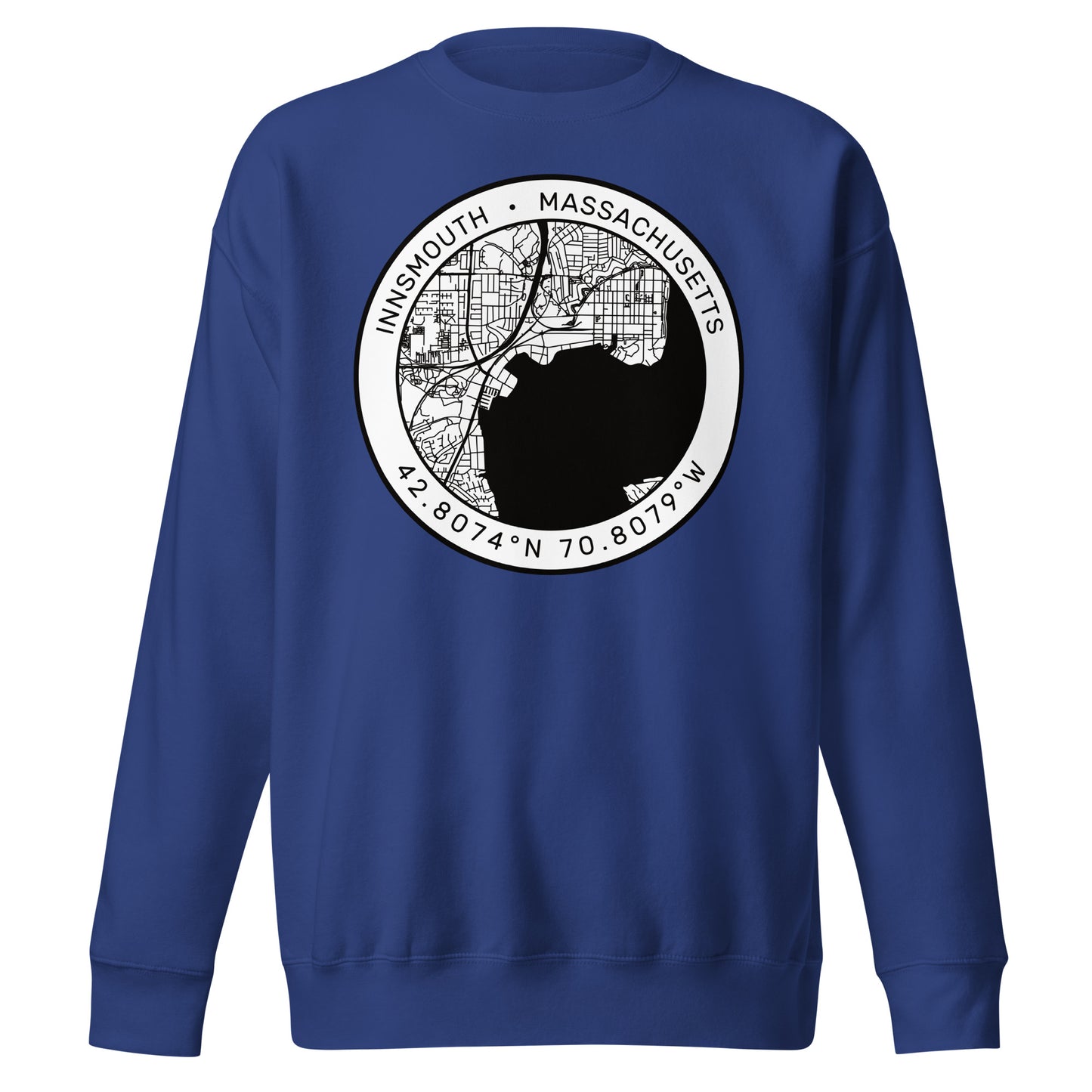 Innsmouth City Map Lovecraft Unisexe Premium Sweatshirt