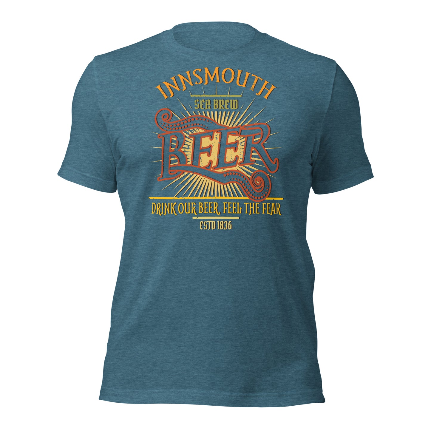 Innsmouth Beer Label Lovecraft T-shirt unisexe