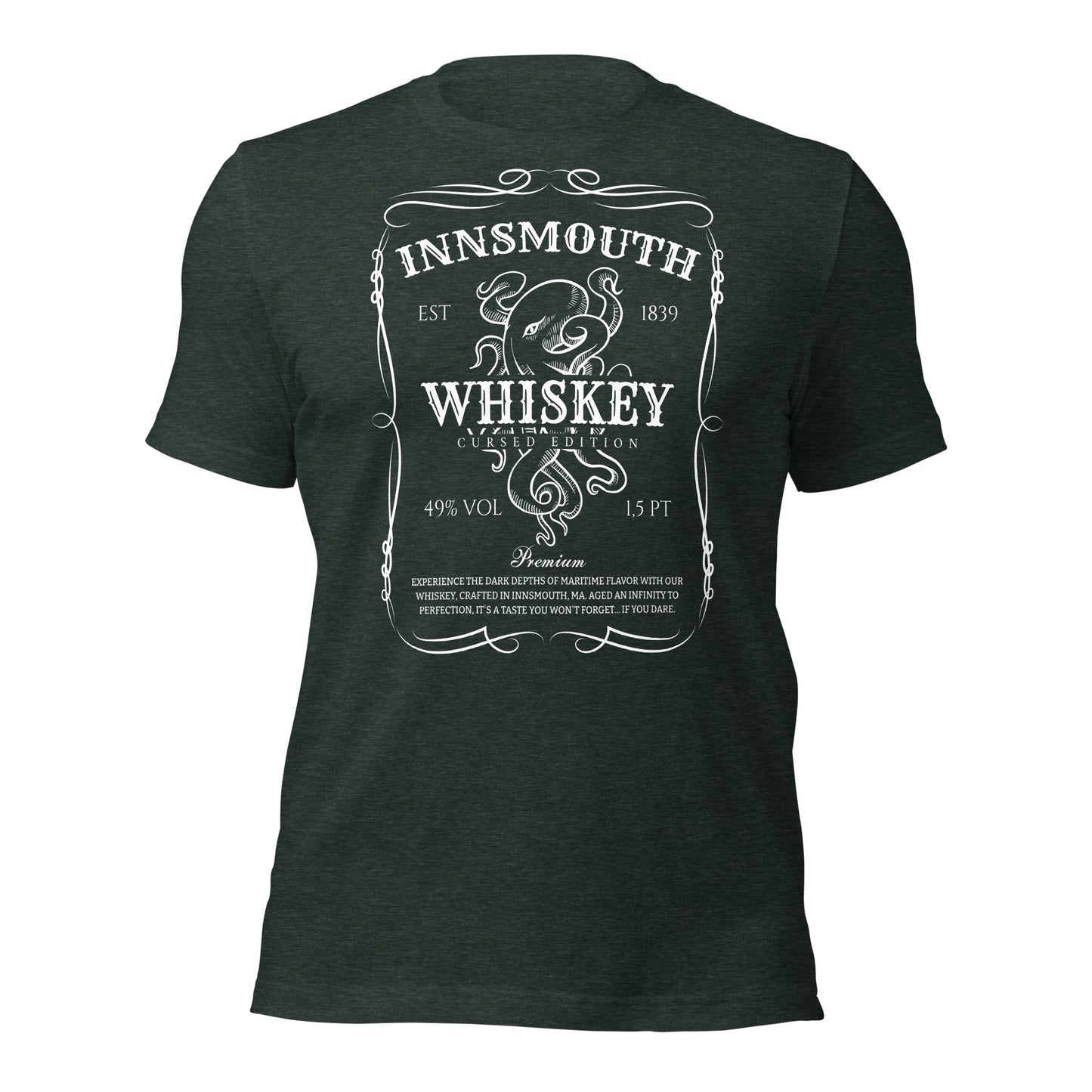 Camiseta unisex Innsmouth Whiskey Label Lovecraft