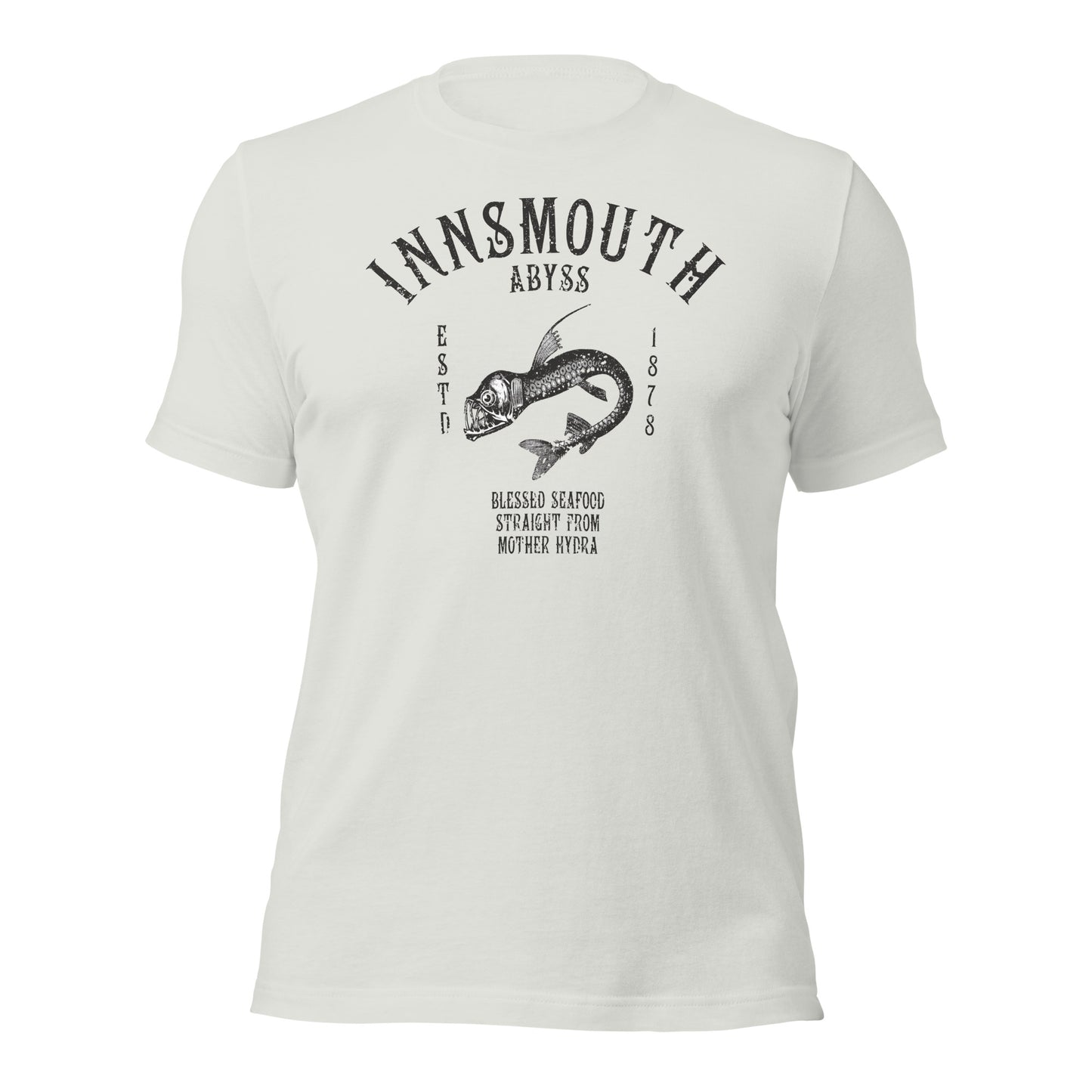 Innsmouth Mariscos Pescado de aguas profundas Viperfish Camiseta unisex