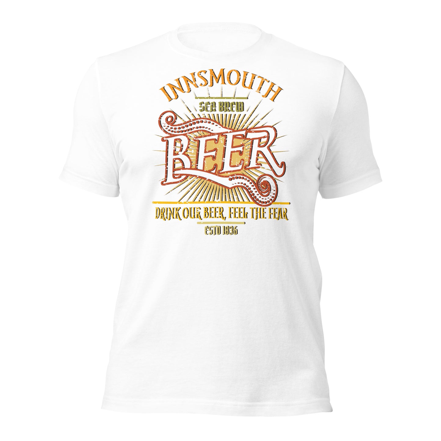 Innsmouth Beer Label Lovecraft T-shirt unisexe