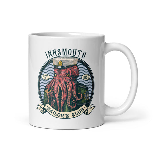 Cthulhu Sailor Innsmouth Tasse brillante blanche