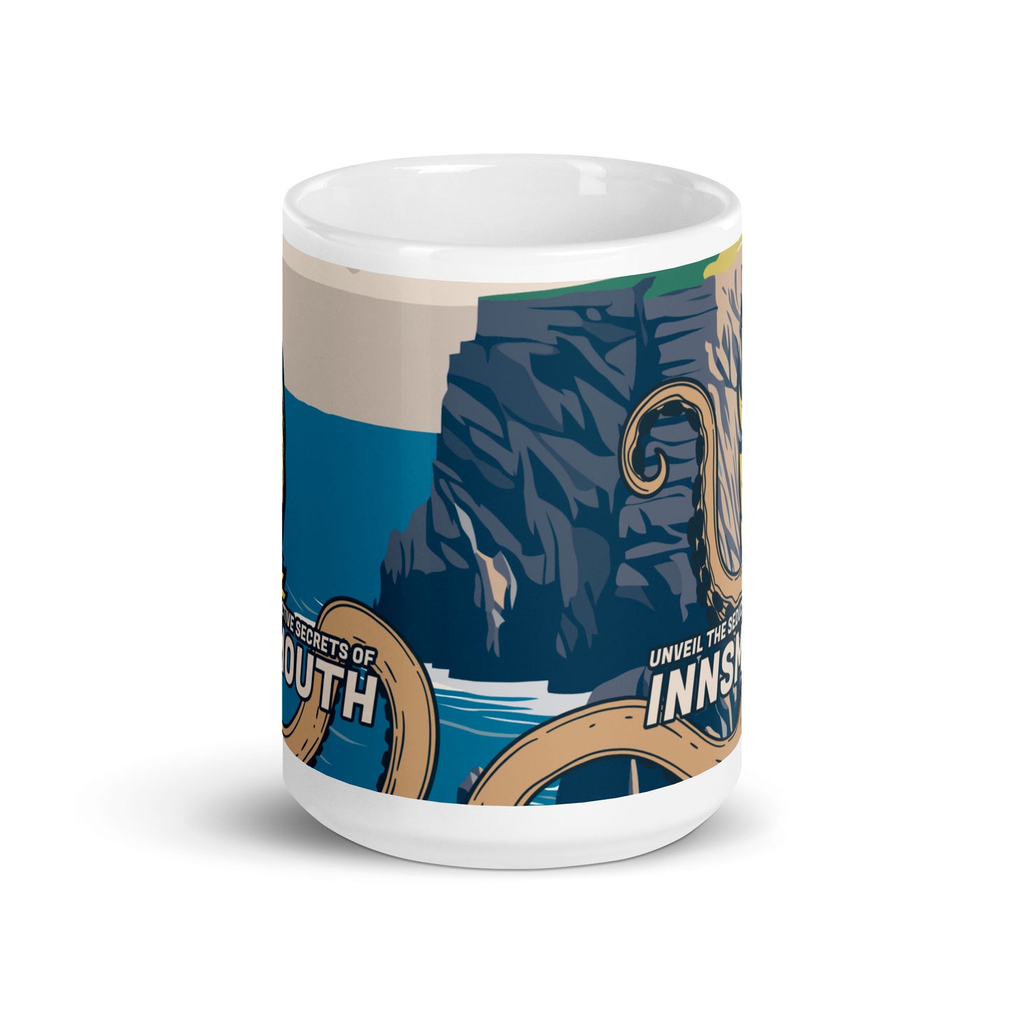 Innsmouth Woman Cthulhu Travel Tasse blanche brillante