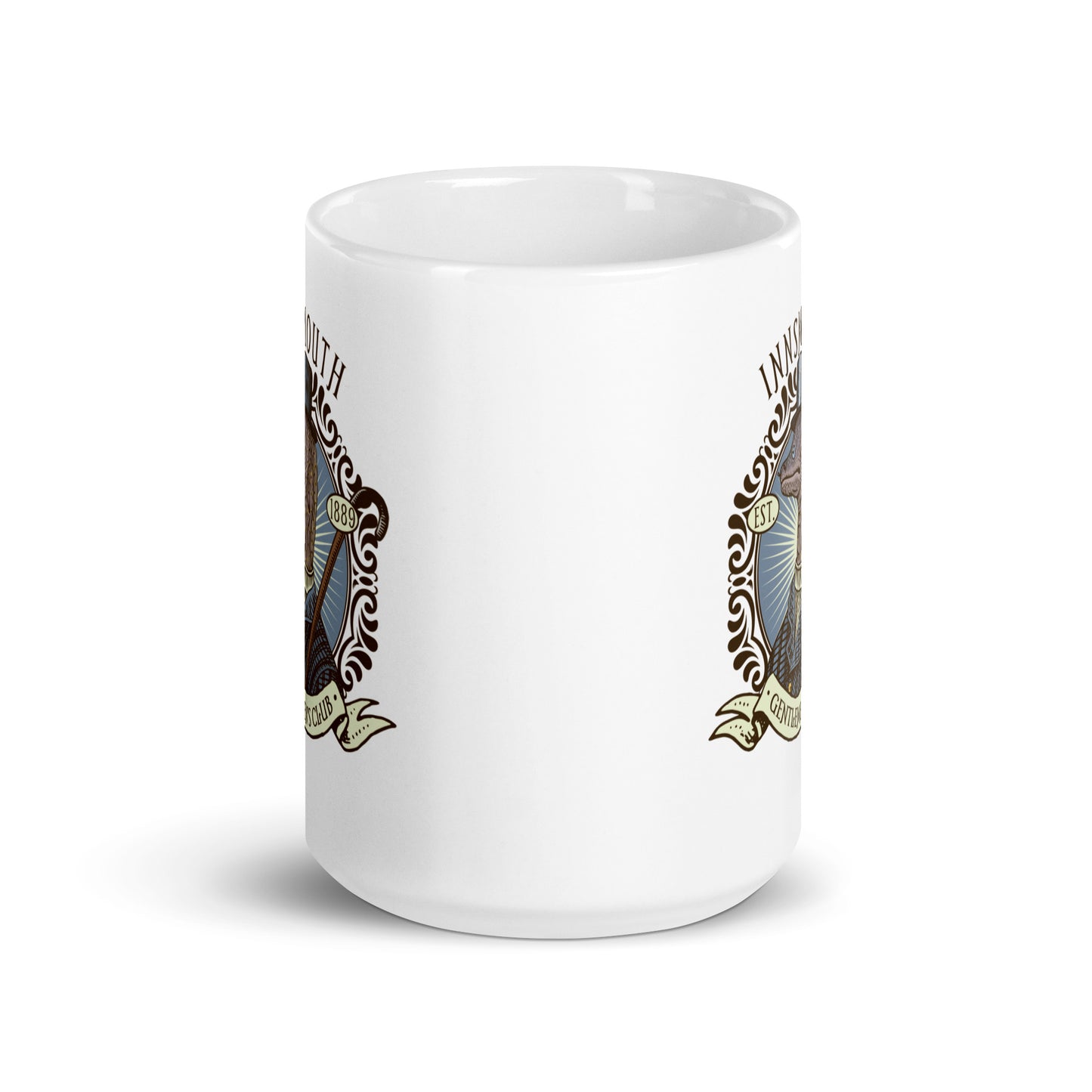 L’Ombre sur Innsmouth Lovecraft Moray Gentleman Tasse brillante blanche