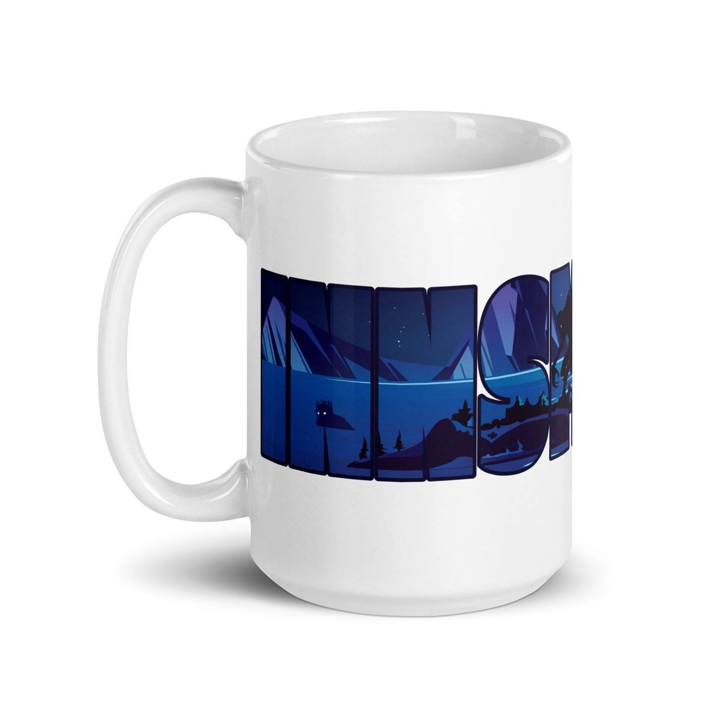 Innsmouth Devil Reef Deep Ones Lovecraft Tasse blanche brillante